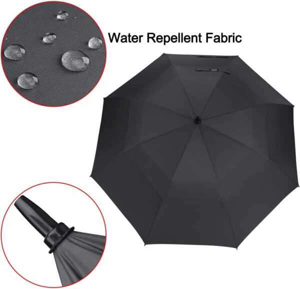 G4Free 47/54/62/68 Inch Automatic Open Golf Umbrella Oversize Extra Large Double Canopy Vented Windproof Waterproof Stick Umbrellas - Image 9