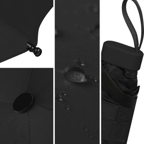GUARAY Mini Umbrella with Case – Lightweight Folding Compact Travel Accessory, Small Sun Umbrella UV Protection for Girls, Kids & Adults, Fits in Purse Pocket Backpack - Image 4