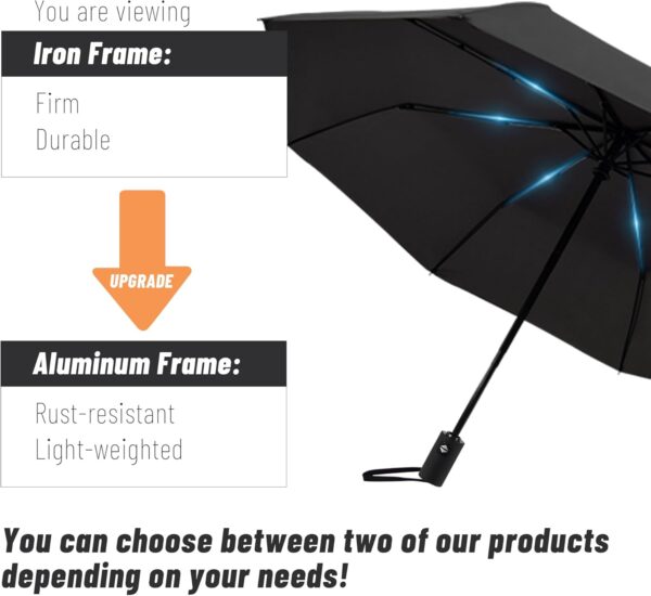 SY COMPACT Umbrella Automatic Travel Waterproof Light Folding Umbrellas Easy Carry for Women and Men - Image 7