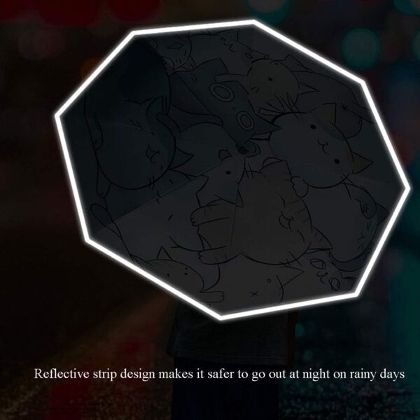 Kids Automatic Open Cartoon Waterproof and UV-resistant Travel Umbrella - Compact Umbrellas for Girls and Boys - Image 3