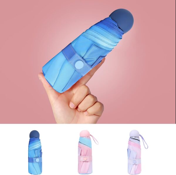 TIME LOVER Mini Windproof Folding Travel Umbrella, Sun & Rain Umbrellas, Compact Portable for Women Men Multiple Colors - Image 5