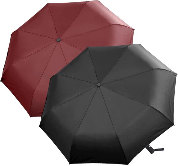 RONIARE 2 Packs Travel Umbrellas for rain Windproof Compact Umbrella Folding Small Strong and Portable Automatic Open and Close - Men and Women - Image 7