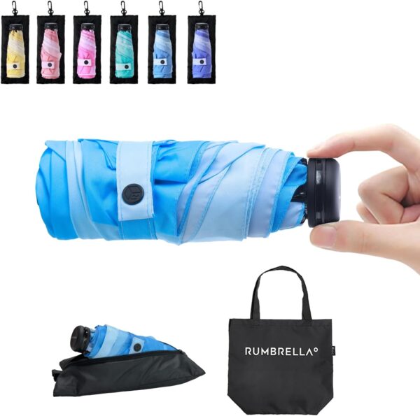 RUMBRELLA Mini Teflon Purse Umbrella With 99% UV Protection for Travel - Image 9