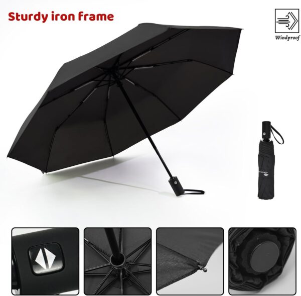 SY COMPACT Umbrella Automatic Travel Waterproof Light Folding Umbrellas Easy Carry for Women and Men - Image 5