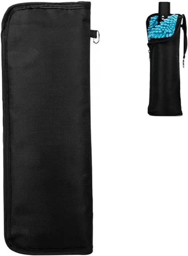 Wet Umbrellas Bags for Travel Umbrellas, Thicker Chenille Super Water Absorption Compact Folding Umbrellas Sleeves Covers(13.4x5 inches, Black)