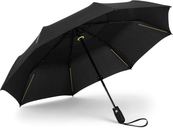 ShedRain Vortex Compact Umbrella, Folds to 11", 43" Arc, One-Hand Operation, Windproof up to 75 mph - Image 2