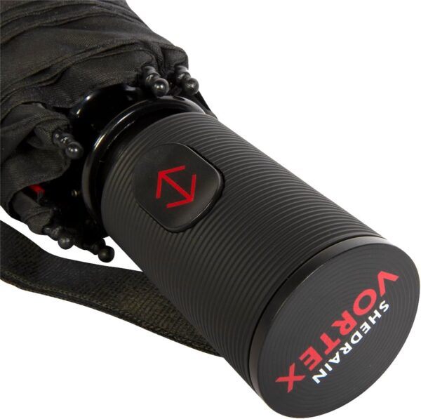 ShedRain Vortex Automatic Compact Folding Windproof Travel Umbrella – Push Button Open & Close - Rain & Windproof Vented Double Canopy – Protect from Rain, Sun & Wind - Wind Tunnel Tested to 75 mph - Image 6
