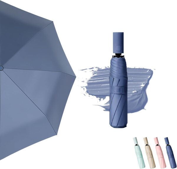 W.L Umbrellas for Rain: Compact Travel Essential, Lightweight & Portable with Automatic Open & Close Feature, Large Size Windproof Umbrella, Sun Protection Parasol with UV Protection