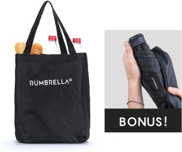 RUMBRELLA UV Travel Umbrella with Shopping Bag Mini Umbrella Fast Dry and Ultra Lightweight - Image 7