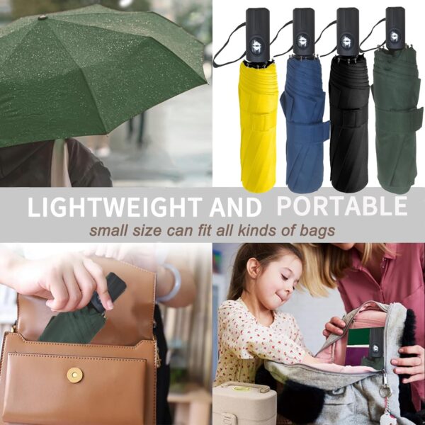 Windproof Travel Umbrella Sturdy Fiberglass Frame Compact Umbrella Auto Open Close Portable UV Protection. - Image 6