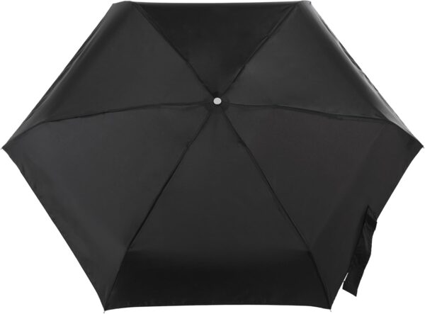 totes Compact Water-Resistant Travel Foldable Umbrella, One Size, Black - Image 2