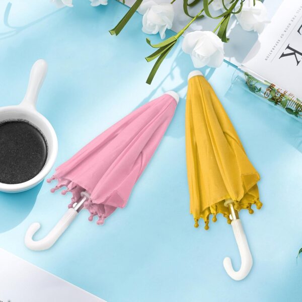 2pcs Cell Phone Umbrella for Sun Shade, Universal Adjustable Cute Phone Shade Umbrella with Piggy Style Suction Cup, Outdoor Anti-Glare Stand Sun Visor (Yellow & Pink) - Image 7