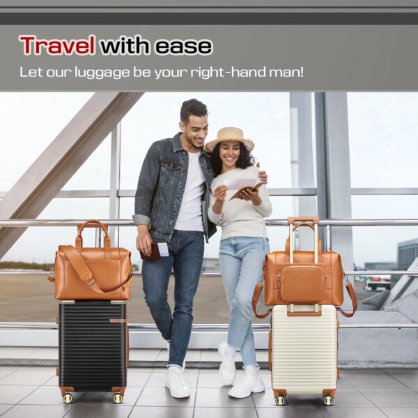 Joyway Luggage Sets 3 Piece,Expandable Hard Shell Suitcase Set with Spinner Wheels, Lightweight Travel Luggage set with TSA Lock(Black, Luggage Sets 5 Piece) - Image 7