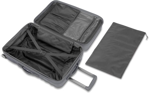 American Tourister Cascade Hardside Expandable Luggage with Spinner Wheels, Graphite, 24-Inch - Image 4