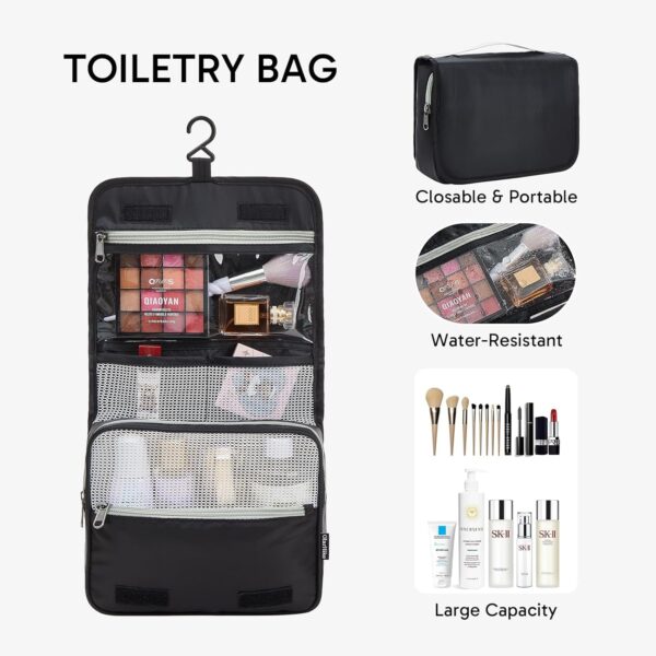 ALL INCLUDED 10 Set Durable Packing Cubes for Suitcases,OlarHike Essentials for Travel,UPGRADED Anti-Tear Stitching, NEW Improved Luggage Packing Organizers for Travel Accessories (Black) - Image 3