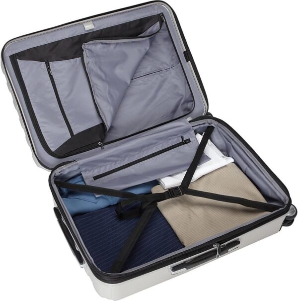 Delsey Luggage Titanium 2 Piece Set (Carry-On & 25" Checked) (Silver) - Image 2