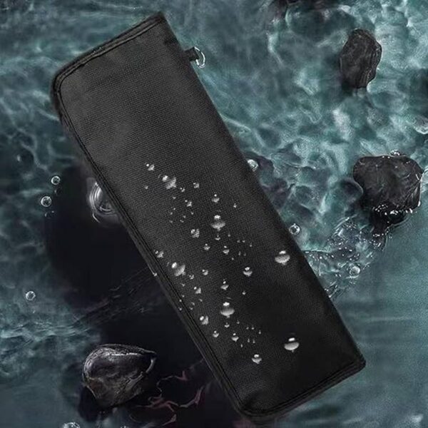 Wet Umbrellas Bags for Travel Umbrellas, Thicker Chenille Super Water Absorption Compact Folding Umbrellas Sleeves Covers(13.4x5 inches, Black) - Image 6