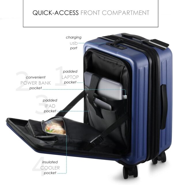 Expandable, Navy, 22 Inch - Image 3