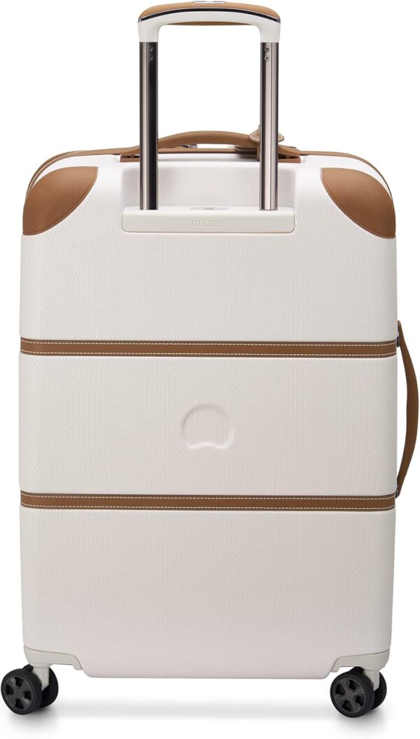 DELSEY PARIS Chatelet Air 2.0 Hardside Luggage with Spinner Wheels, Angora, Checked-Medium 24 Inch - Image 8
