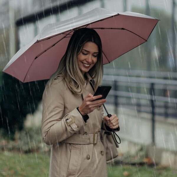 G4Free UPF 50+ UV Protection Sun Umbrella Double Layer Windproof Compact Travel Umbrella 46 Inch Auto Open Close - Image 9