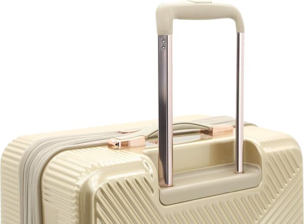 kensie Women's Dawn Hardside Spinner Luggage, Pale Gold, 3-Piece Set (20/24/28) - Image 7