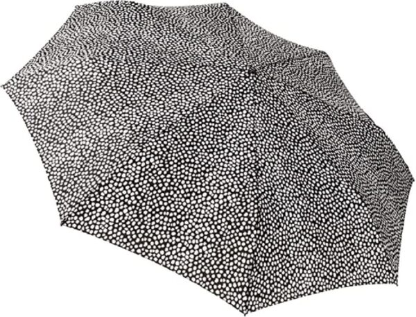 Totes NeverWet technology, Auto Open Auto Close Umbrella, Black With White Dots 43" arc Umbrella,, Medium - Image 2