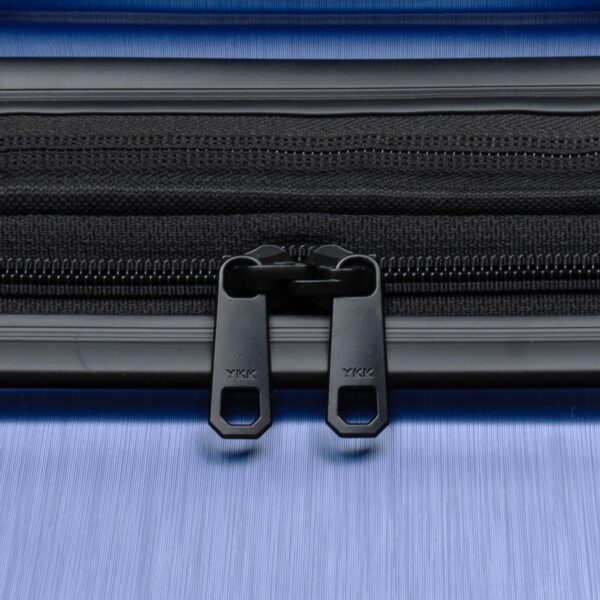 U.S. Traveler Boren Polycarbonate Hardside Rugged Travel Suitcase Luggage with 8 Spinner Wheels, Aluminum Handle, Navy, 2-Piece Set, USB Port in Carry-On - Image 9