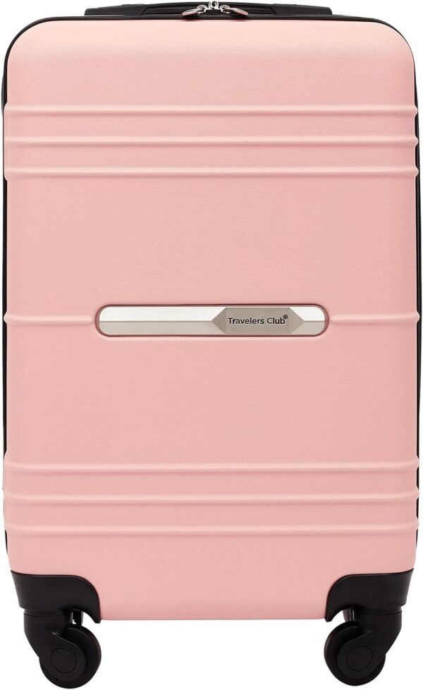 Travelers Club Richmond Spinner Luggage, Rose Gold, Carry-On 22-Inch
