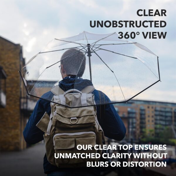 Repel Umbrella Windproof Travel Umbrellas for Rain - Easy Auto Open Close, Durable & Compact Umbrella, Strong Fiberglass Frame, Waterproof Canopy - Backpack, Purse, Portable Umbrella for Travel - Image 3