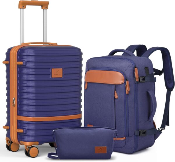 Joyway Expandable Carry on Luggage Sets Airline Approved, Lightweight Hard Shell 20 Inch Carry-on Suitcase with Spinner Wheels