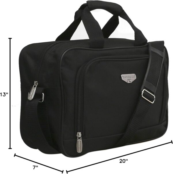 Travelers Club Euro Carry-On Luggage, Black, 3-Piece Set - Image 9
