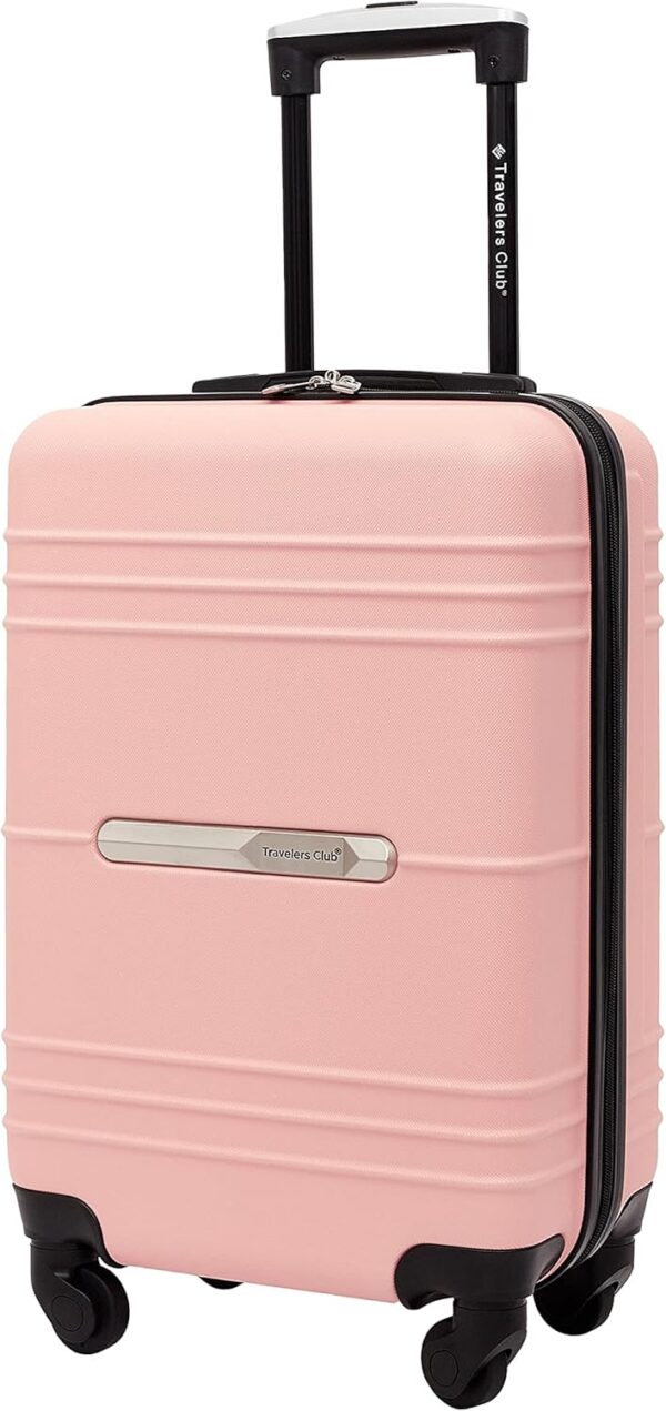 Travelers Club Richmond Spinner Luggage, Rose Gold, Carry-On 22-Inch - Image 3