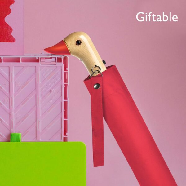 Duck Umbrella - Compact Travel Umbrella with a Cute Duck Head Handle for Women - Image 3