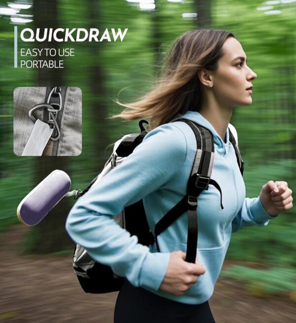 Travel Mini Umbrella Compact Small & Lightweight, UV Rain Protection, Pocket-Sized Folding Umbrellas with Quickdraw & Case for Men Women & Kids Backpack - Image 4