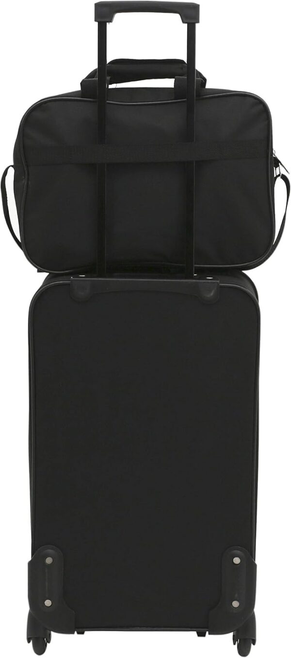 Travelers Club Euro Carry-On Luggage, Black, 3-Piece Set - Image 6