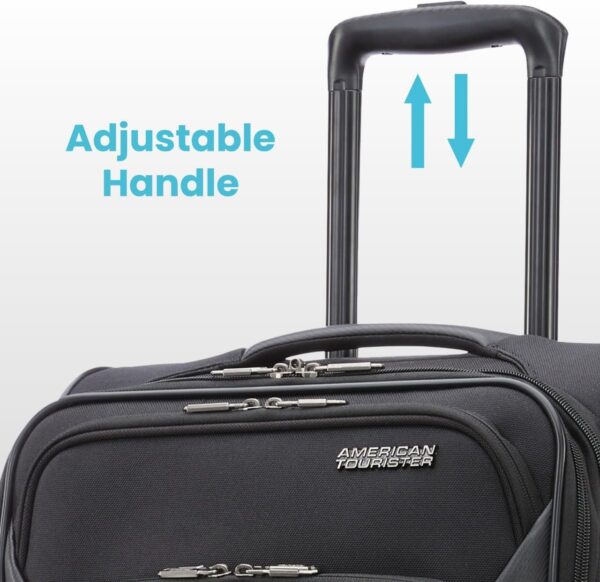 American Tourister 4 KIX 2.0 Expandable Softside Luggage with Spinner Wheels, 24 SPINNER, CLASSIC BLUE - Image 4