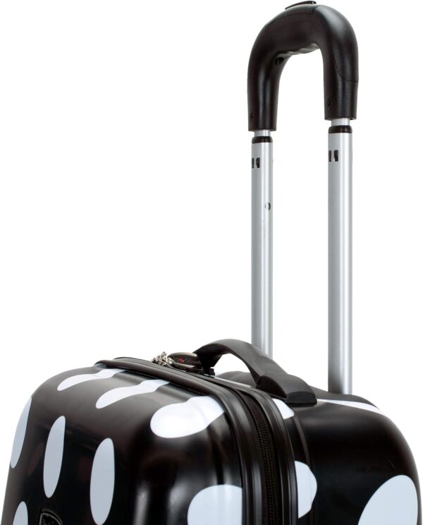 Rockland Laguna Beach Hardside Spinner Wheel Luggage, Black Dot, 3-Piece Set (22/24/28) - Image 9
