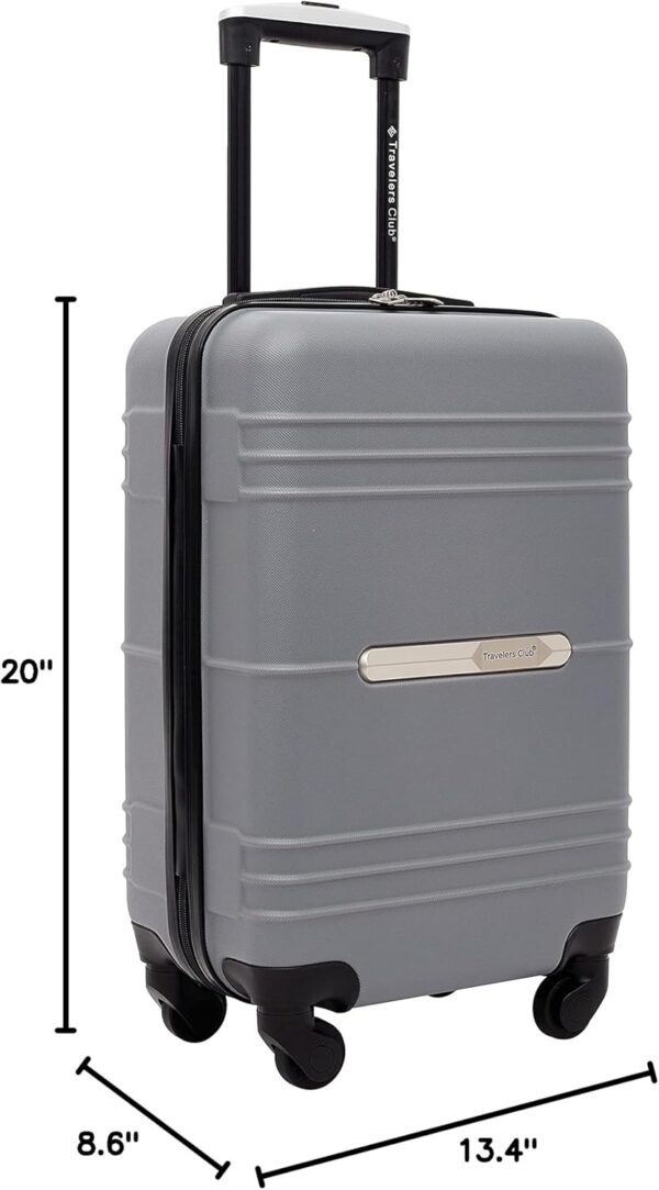 Travelers Club Richmond Spinner Luggage, Charcoal, Carry-On 22-Inch - Image 11