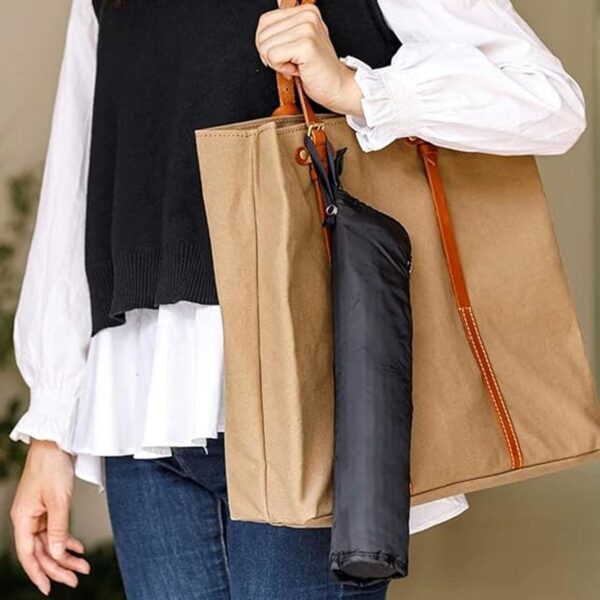 Wet Umbrellas Bags for Travel Umbrellas, Thicker Chenille Super Water Absorption Compact Folding Umbrellas Sleeves Covers(13.4x5 inches, Black) - Image 5