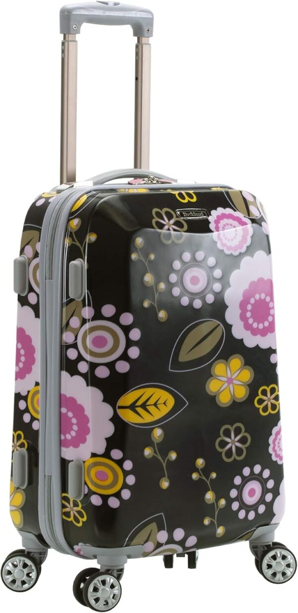 Rockland Vision Hardside Spinner Wheel Luggage, Pucci, Carry-On 20-Inch