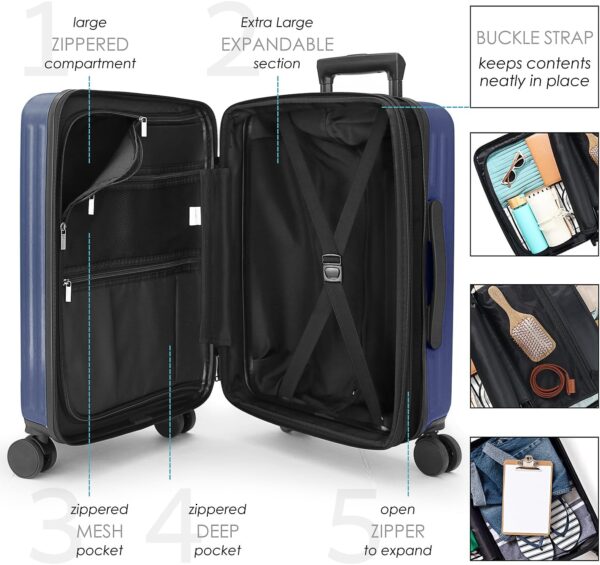 Expandable, Navy, 22 Inch - Image 6