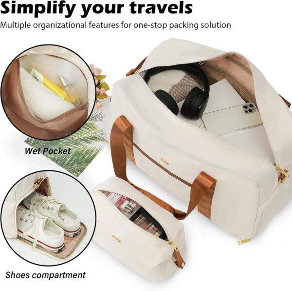 Coolife Luggage Set 3 Piece Suitcase Set Carry On Luggage PC Hardside Luggage TSA Lock Spinner Wheels Telescopic Handle - Image 5