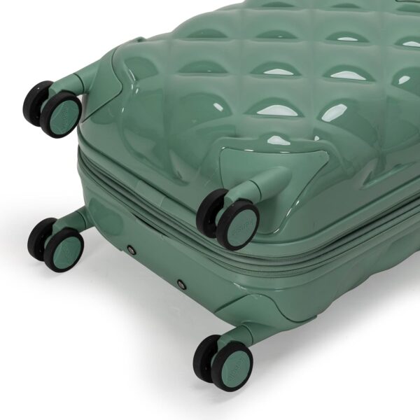 Travelers Club Women's Alluring 3 Piece Luggage Set, Basil - Image 6