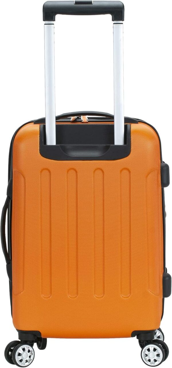 Rockland London Hardside Expandable Luggage with Spinner Wheels, Orange, 28-24-20-Inch - Image 3