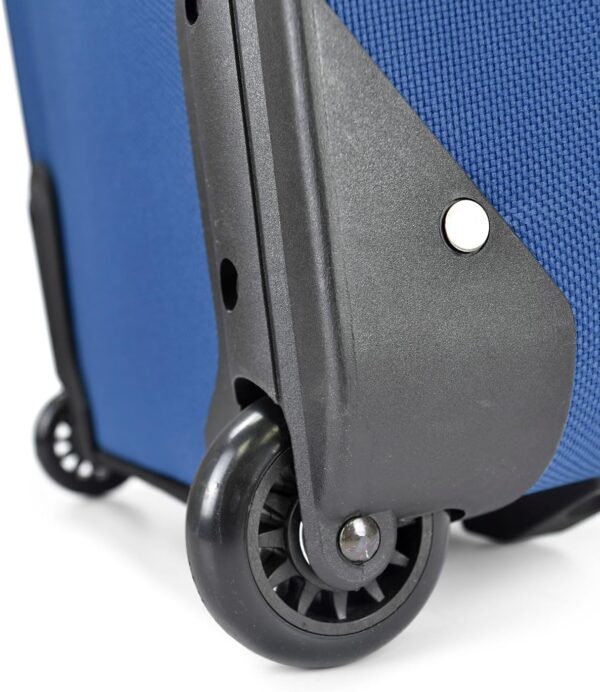 U.S. Traveler Lightweight Rolling 20" Carry On Luggage Softside Suitcase, Blue, 2 Wheel-1 Piece - Image 6