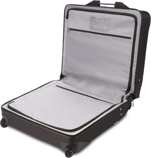 SwissGear 7895 Premium Rolling Garment Bag, Bonus Hanging Feature, Men's and Women's, Carry-on Luggage - Grey Heather - Image 9