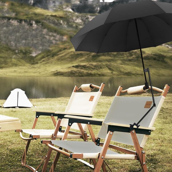 UPF 50+ Beach Umbrella with Adjustable Universal Clamp - Image 8