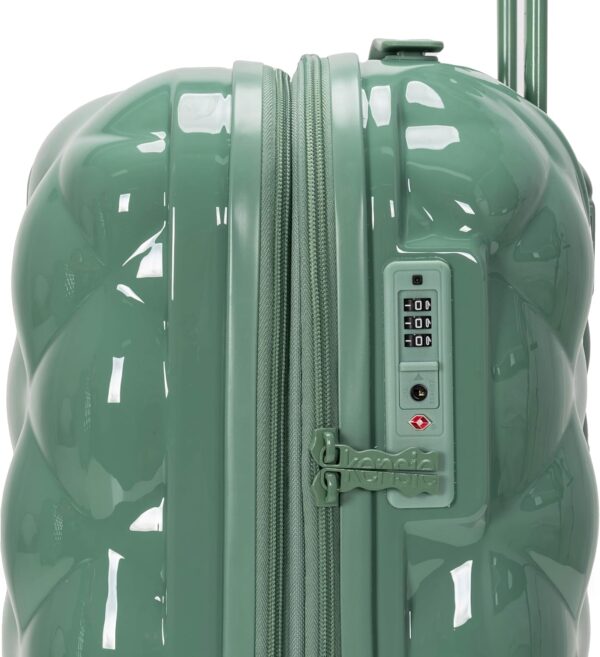 Travelers Club Women's Alluring 3 Piece Luggage Set, Basil - Image 3