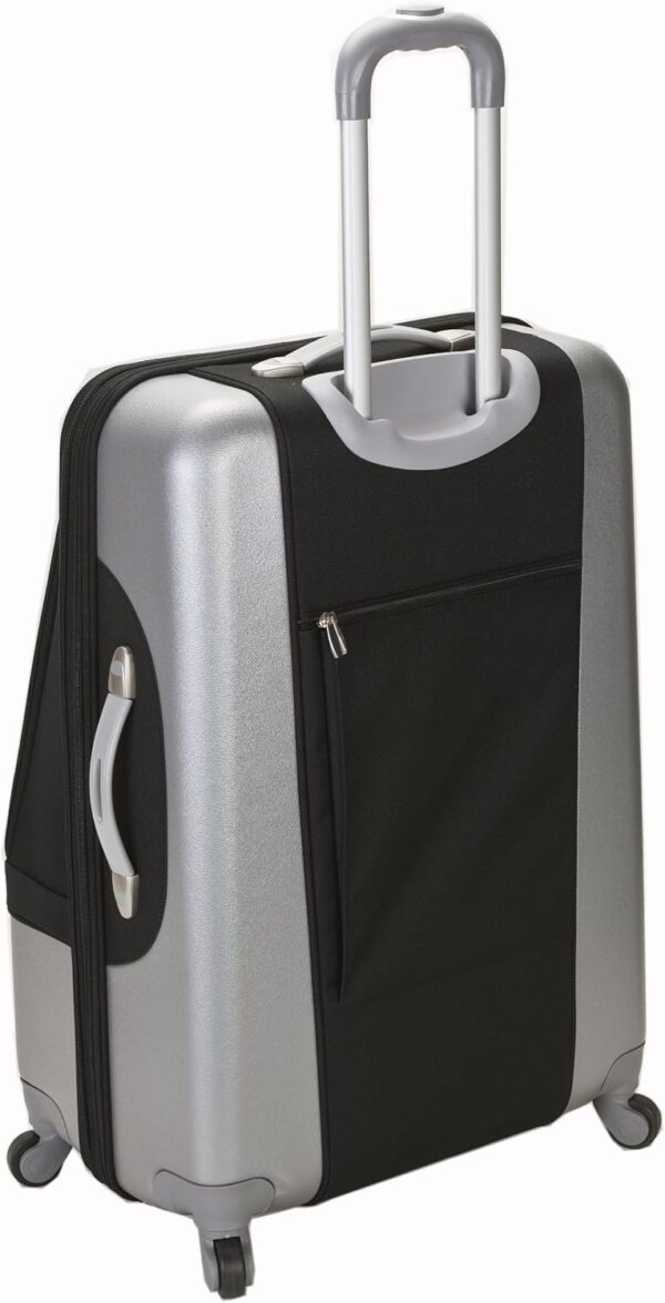 Rockland Rome Hybrid Spinner Wheel Luggage, Black, 3-Piece Set (20/24/28) - Image 2