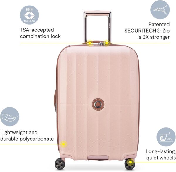 DELSEY PARIS Carrousel Hardside Expandable Luggage with Spinner Wheels, Graphite, Carry-on 21 Inch - Image 2
